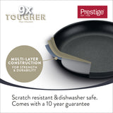 9 X Tougher: Non-Stick Egg Poacher Frying Pan & Lid - 20cm