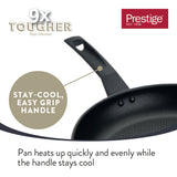 9 X Tougher: Non-Stick Egg Poacher Frying Pan & Lid - 20cm