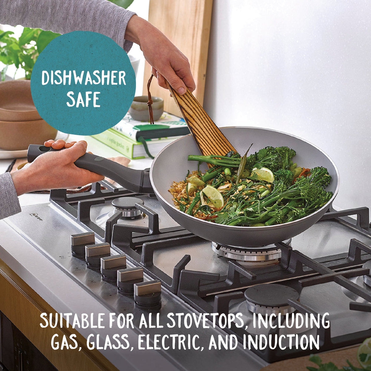 Pan. Shop Earth Pan 28cm Ceramic Non-Stick Frying Pan with Lid – Kitchenware Express