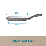 Earth Pan 28cm Ceramic Non-Stick Grill Pan