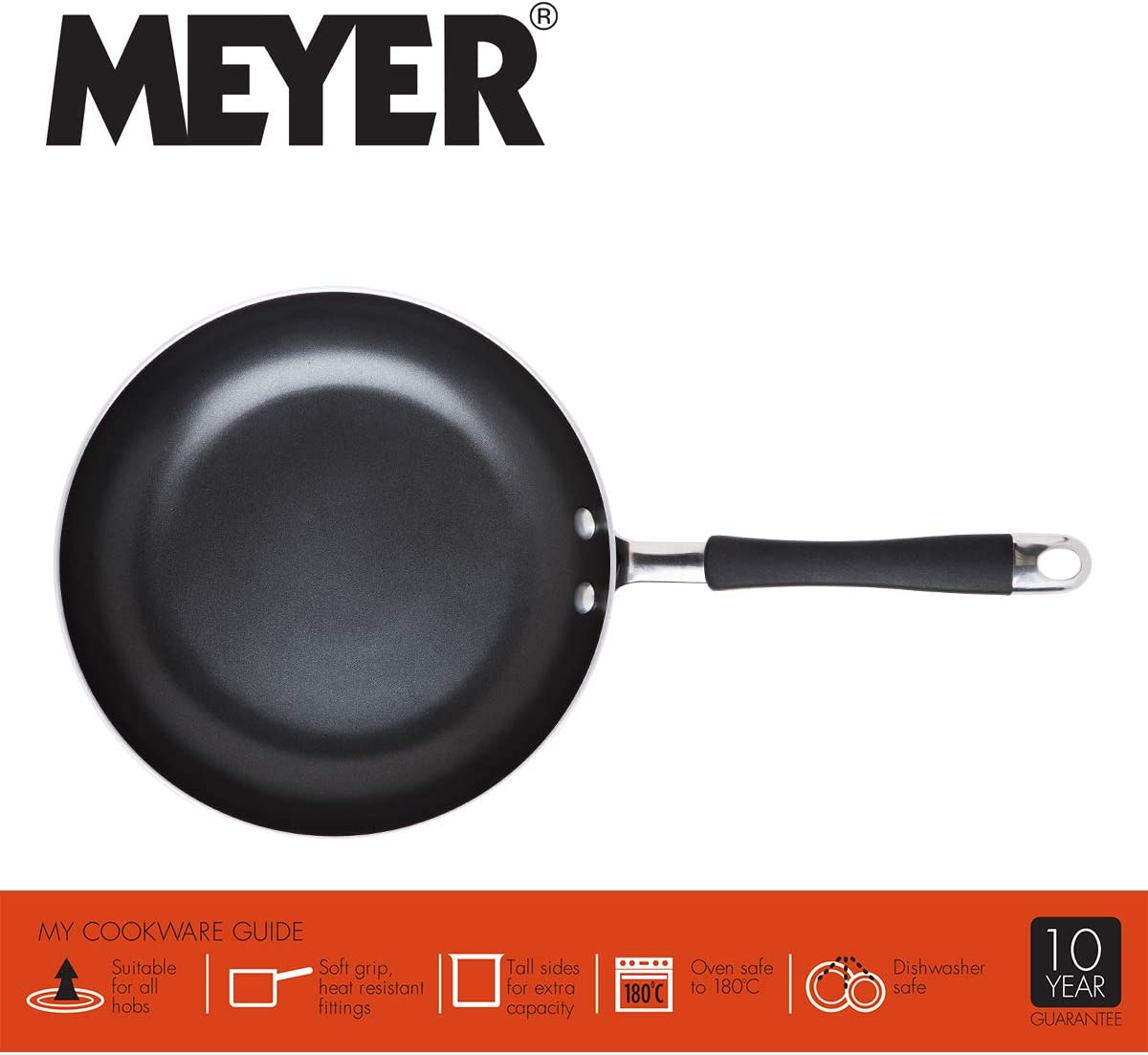 Meyer Frying Pan Set Dishwasher Safe Non Stick Induction Cookware - 20/28 cm