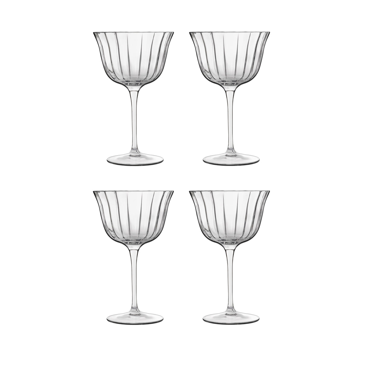 Luigi Bormioli Bach Retro Fizz Cocktail Glasses, 260ml x 4