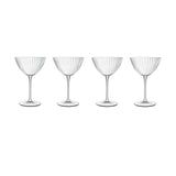 Set of 4 vintage style martini glasses