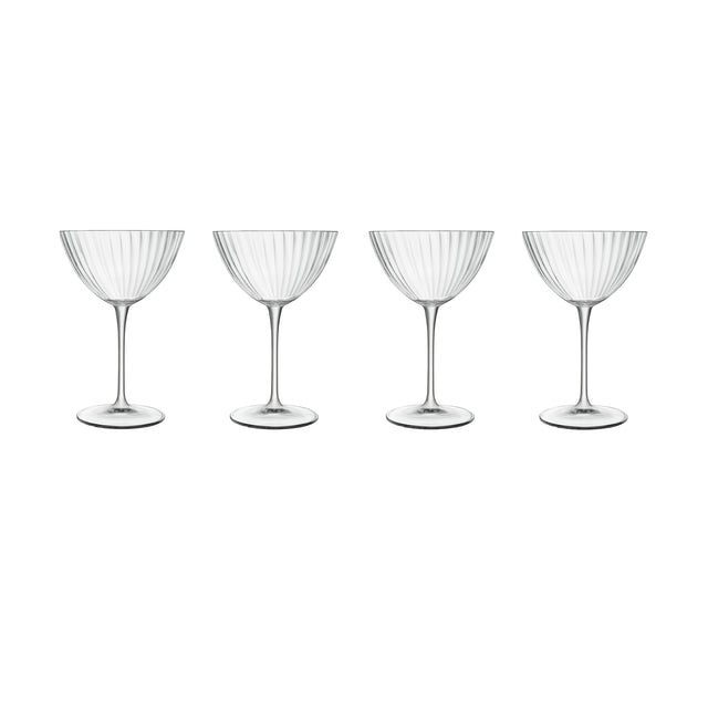 Set of 4 vintage style martini glasses