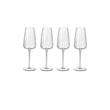 Luigi Bormioli Optica Sparkling Wine Glasses, 210ml x 4