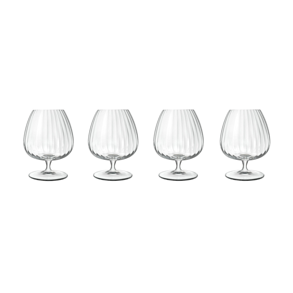 Luigi Bormioli: Optica Cognac Glasses 465ML - 4 Pack