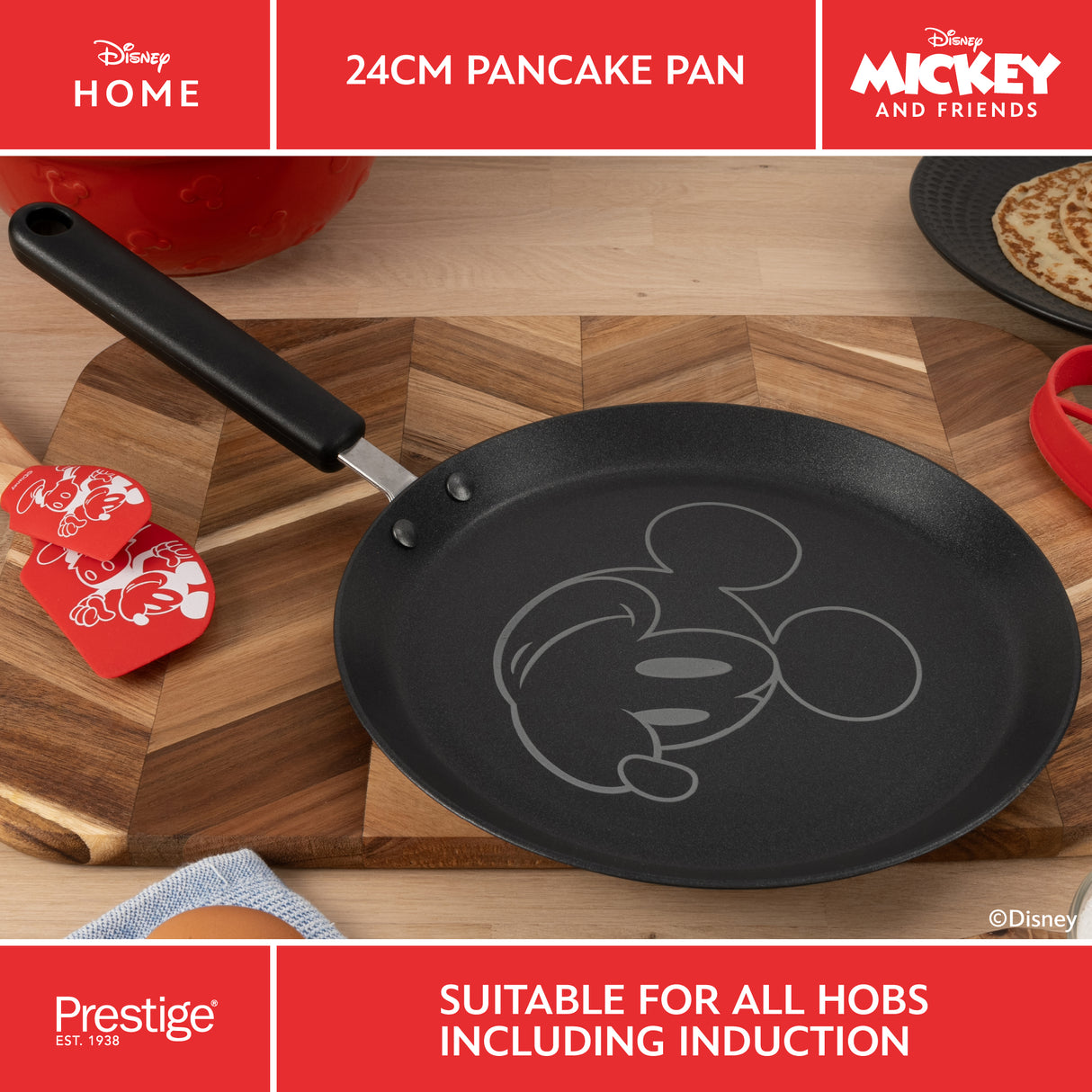 Prestige Disney Non-Stick Pancake Pan - Medium 24cm