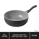 Disney Monochrome Mickey Mouse: Ceramic Non-Stick Deep Multi-Pan - 24cm