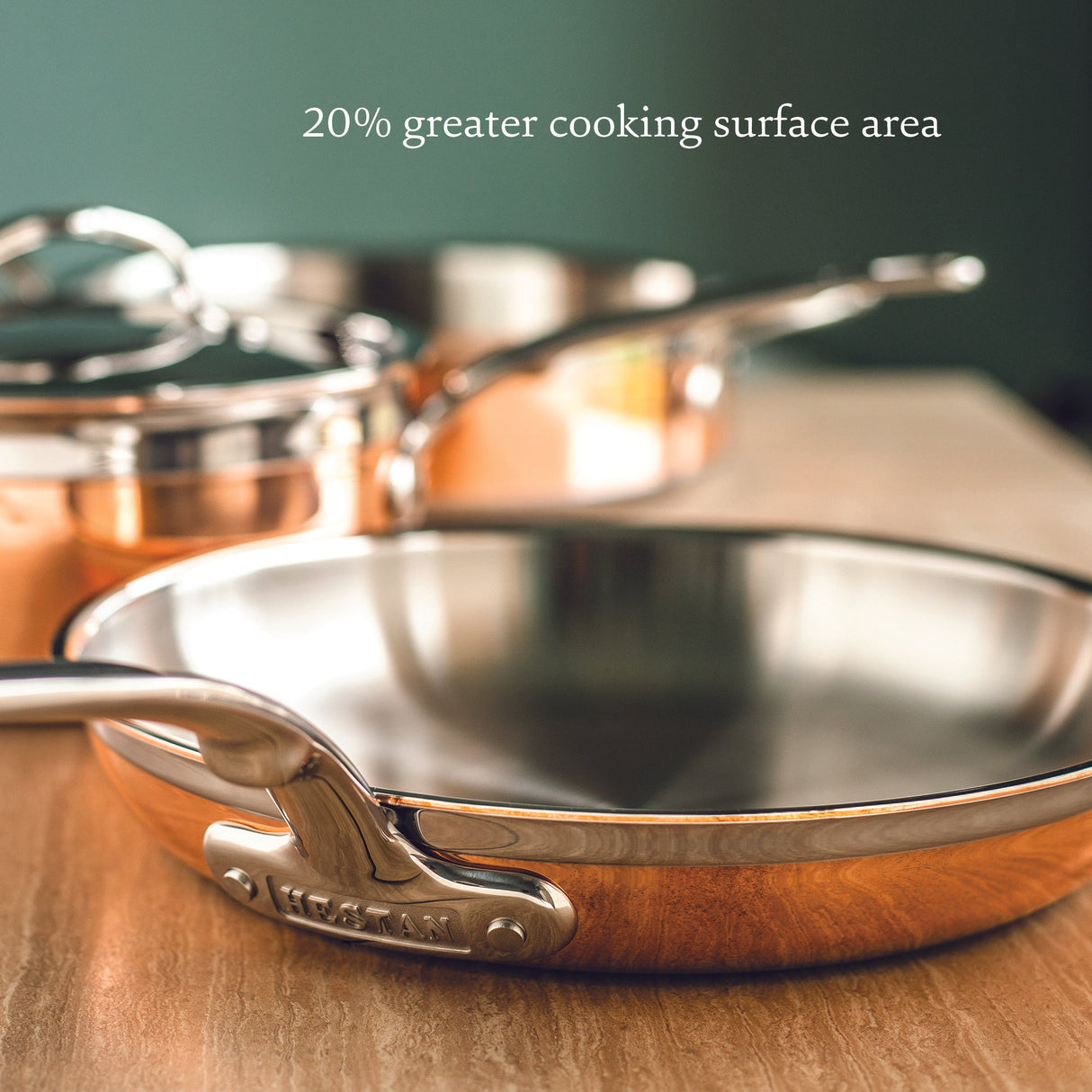 Hestan CopperBond Induction Copper Skillets - Large, 32cm