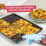 Prestige Nadiya Oven Tray Large Teal Baking Sheet Non Stick Bakeware - 10 x 15"