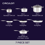 Circulon Stainless Steel Extreme Non-Stick Cookware Set, 11pce