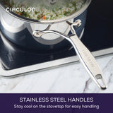 Circulon Stainless Steel Extreme Non-Stick Saucepan, 16cm/1.5L