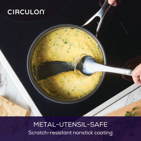 Circulon Stainless Steel Extreme Non-Stick Saucepan, 16cm/1.5L