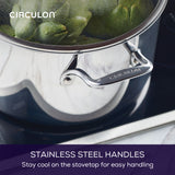 Circulon Stainless Steel Extreme Non-Stick Stockpot, 26cm/7.6L