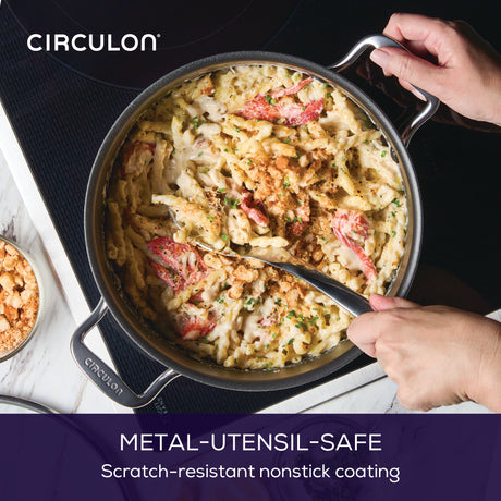 Circulon Stainless Steel Extreme Non-Stick Stockpot, 26cm/7.6L