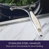 Circulon Stainless Steel Extreme Non-Stick Frypan Twin Pack, 22cm & 25cm