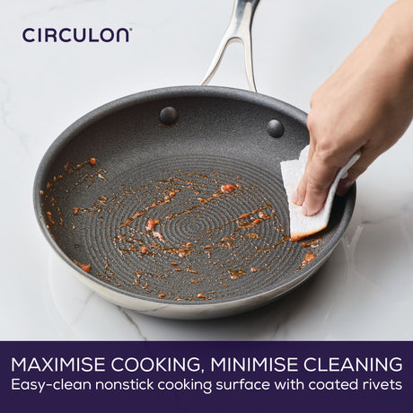 Circulon Stainless Steel Extreme Non-Stick Skillet, 25cm