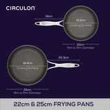 Circulon Stainless Steel Extreme Non-Stick Skillet, 25cm