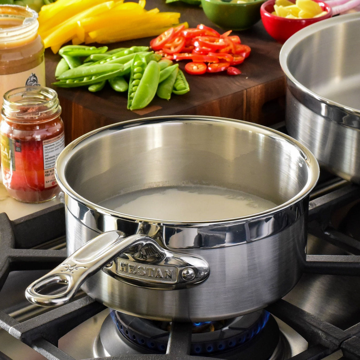 Hestan ProBond Induction Stainless Steel Saucepan & Lid - Extra Large - 22cm