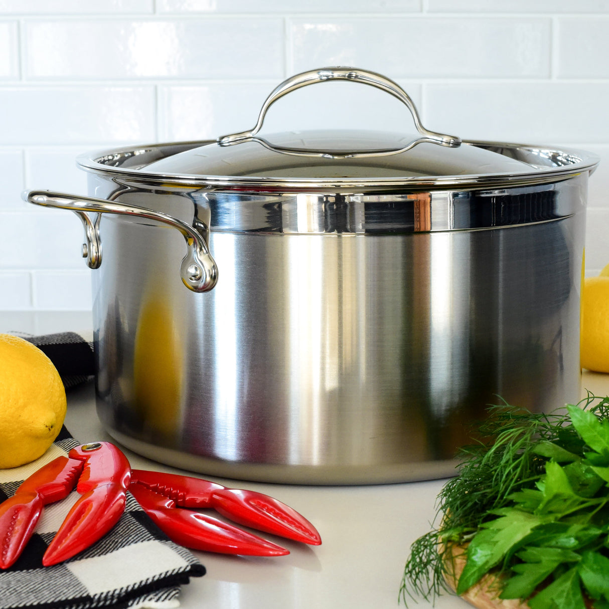 Hestan ProBond Induction Stainless Steel Essential Pan, Stock Pot & Titum™ Non-Stick Skillet Set: 5 Piece