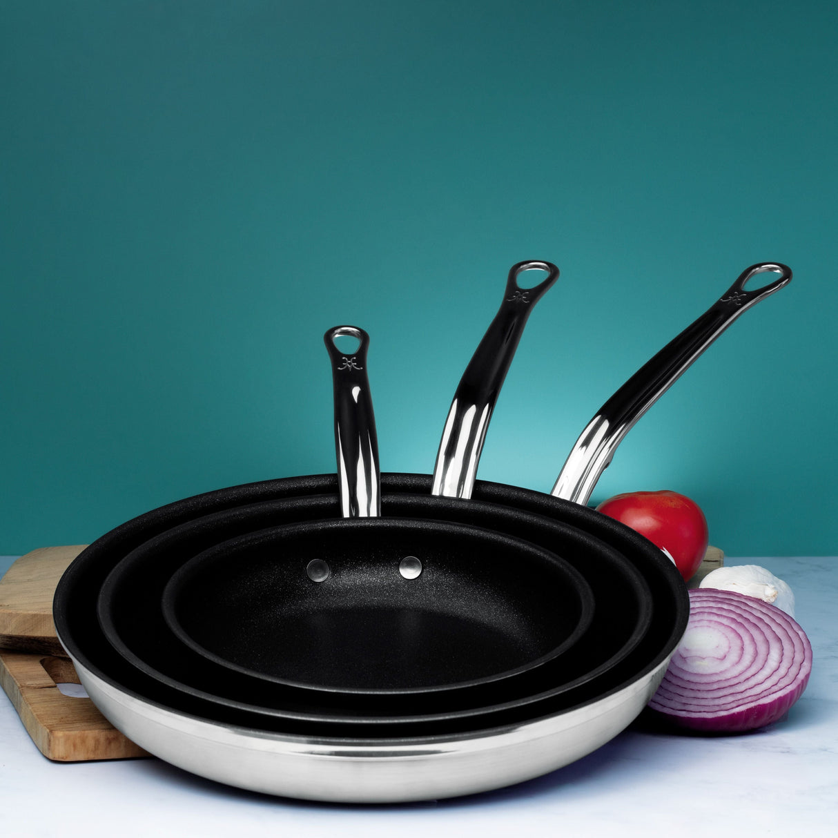 Hestan ProBond Induction Stainless Steel & Titum™ Non-Stick Skillets - Large - 32cm
