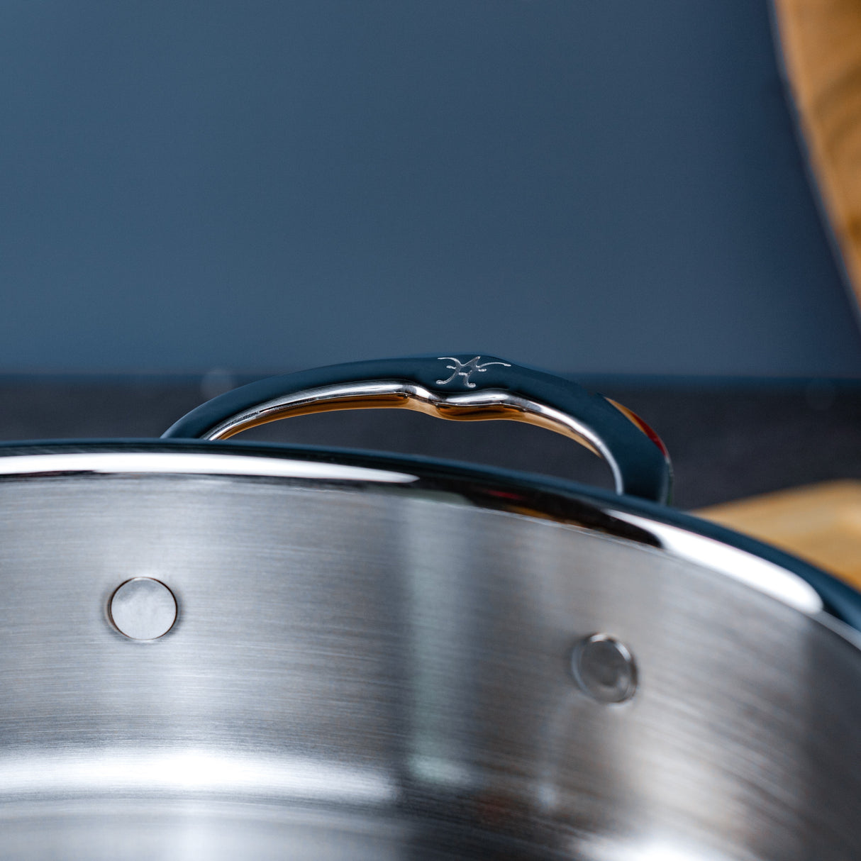 Hestan CopperBond Induction Copper Skillet, Saucepan, Soup Pot & Lids Set: 5 Piece