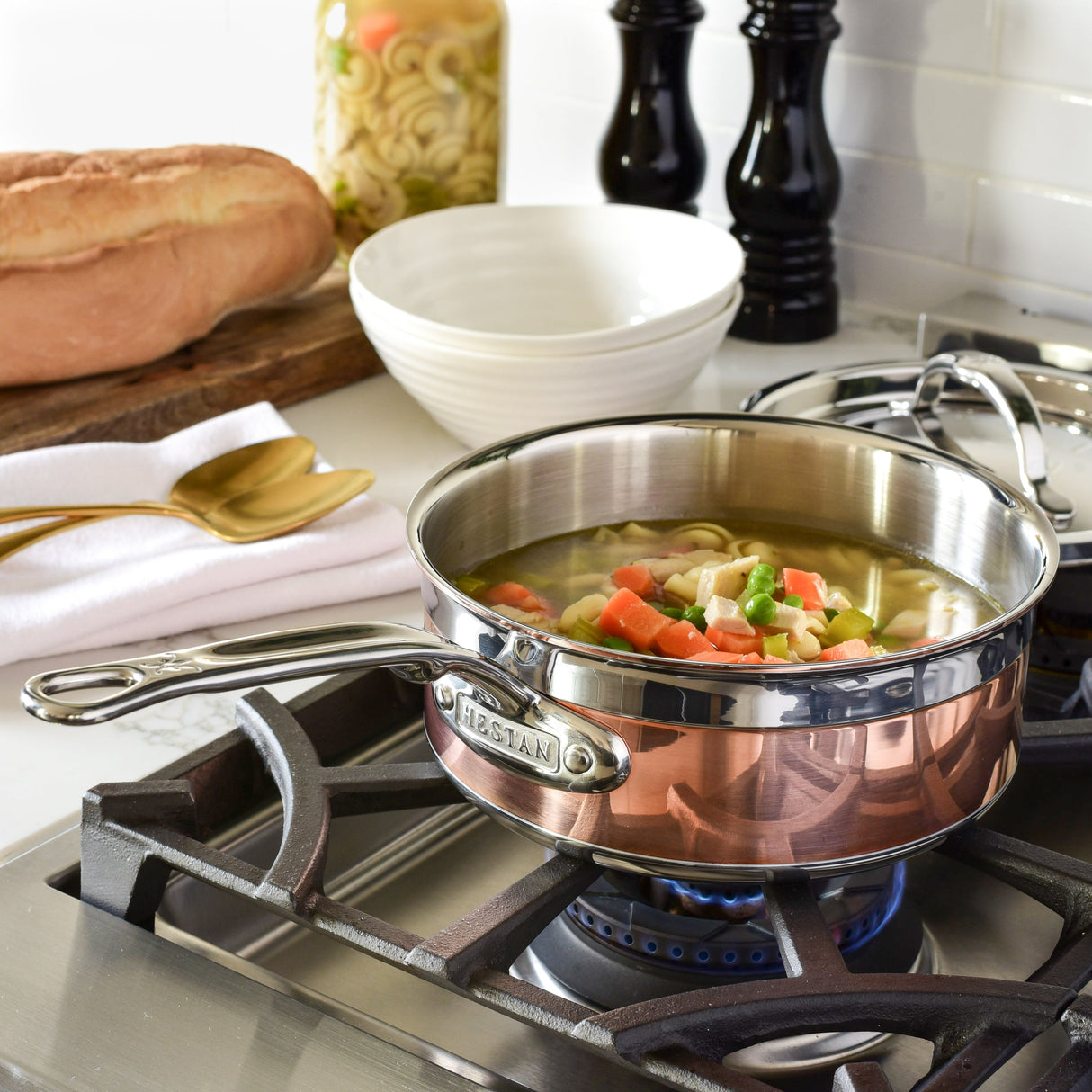 Hestan CopperBond Induction Copper Saucepan & Lid - Large - 20cm