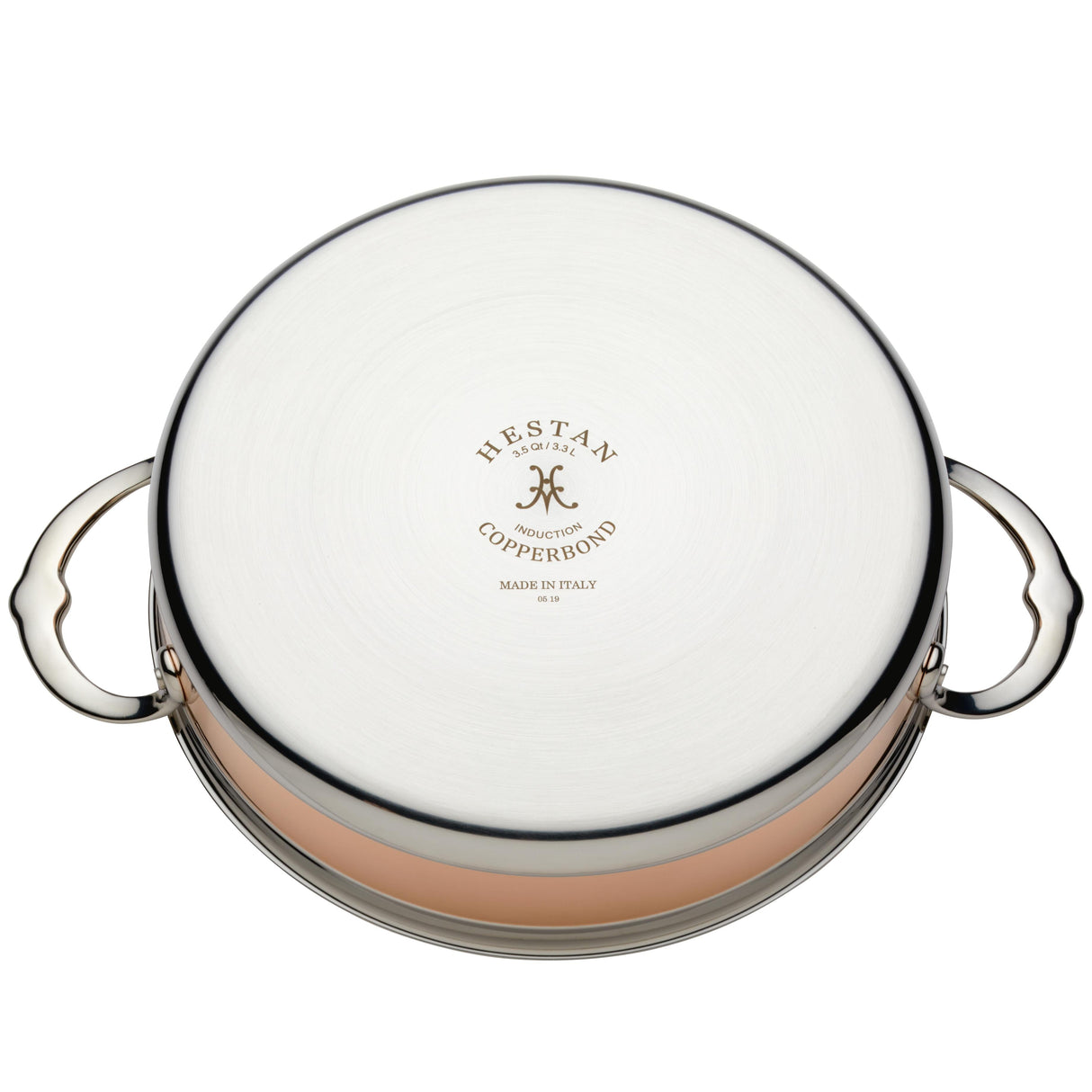 Hestan CopperBond Induction Copper Sauté Pan & Lid with Helper Handle 26cm (3.3L)