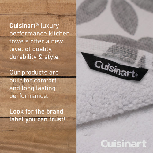 Cuisinart Fouta Tea Towels, 2 Piece Set, Grey Tile
