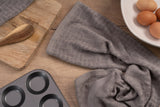 Cuisinart Bamboo Tea Towel, 2 Piece Set, Light Grey