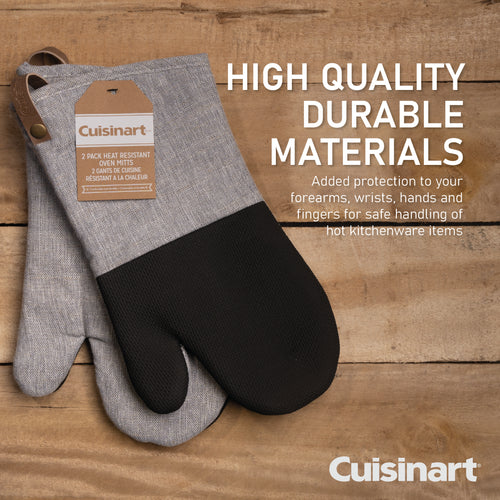Cuisinart Neoprene Oven Mitt, 2 Piece - Grey