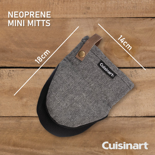 Cuisinart Neoprene Mini Mitt, 2 Piece - Herringbone Charcoal