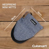 Cuisinart Neoprene Mini Mitt, 2 Piece - Herringbone Blue