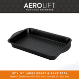 Prestige Aerolift Oven Tray Set Non Stick Large Bakeware for Oven - Pack of 2