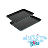 Prestige Nadiya Oven Tray Set Carbon Steel Rectangular Bakeware - Pack of 2