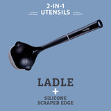 Prestige 2-in-1 Kitchen Utensil - Ladle with Silicone Edge