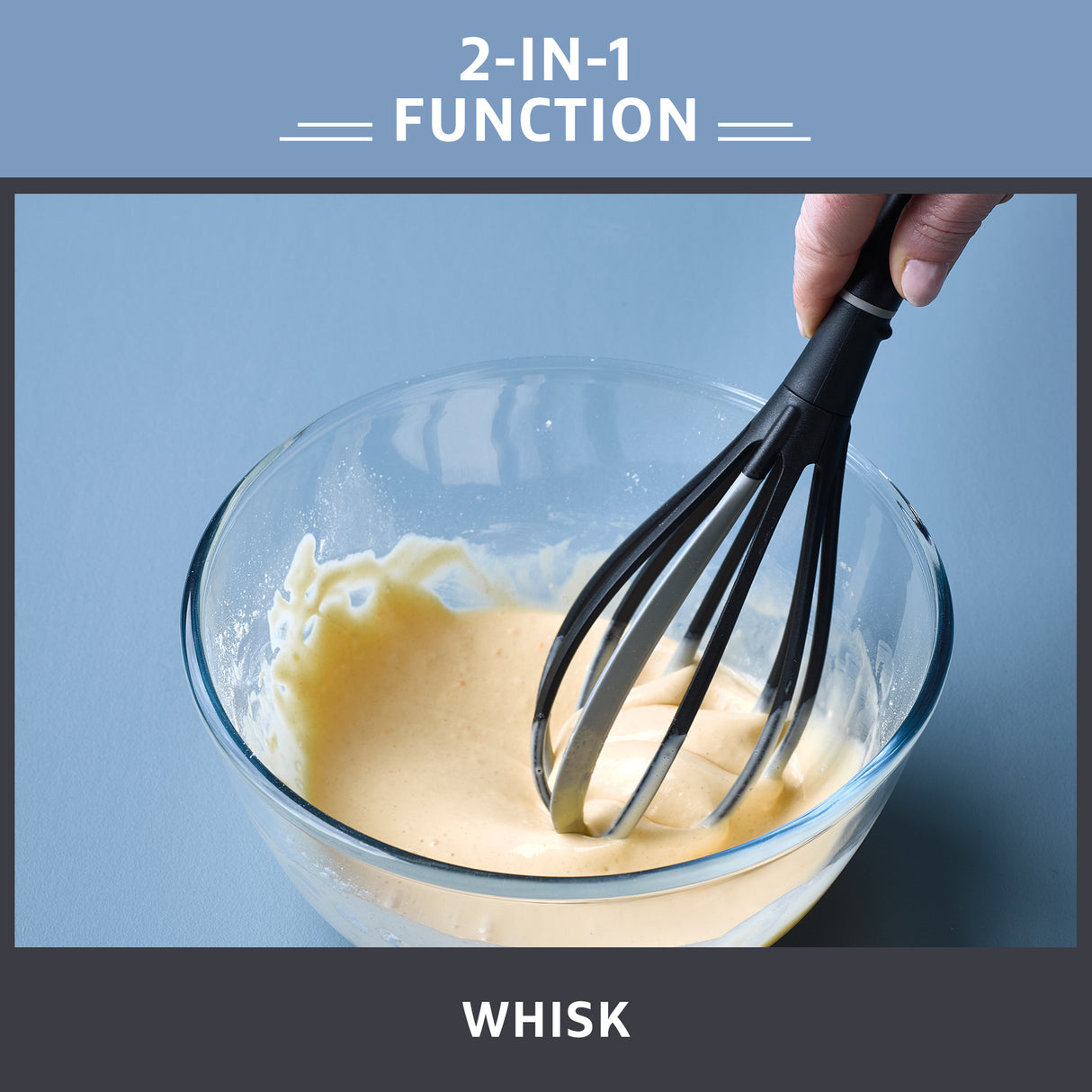 Prestige 2-in-1 Kitchen Utensil - Whisk with Silicone Edge