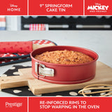 Prestige Disney Springform Cake Tin Red Steel Mould Non Stick Bakeware - 9"