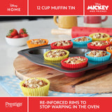 Prestige Disney Muffin Tin Red Non Stick Mould Rectangular Bakeware - 12 Cup