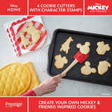 Prestige Disney Cookie Cutters Set in Red Pastry Baking Accessory - Pack of 4