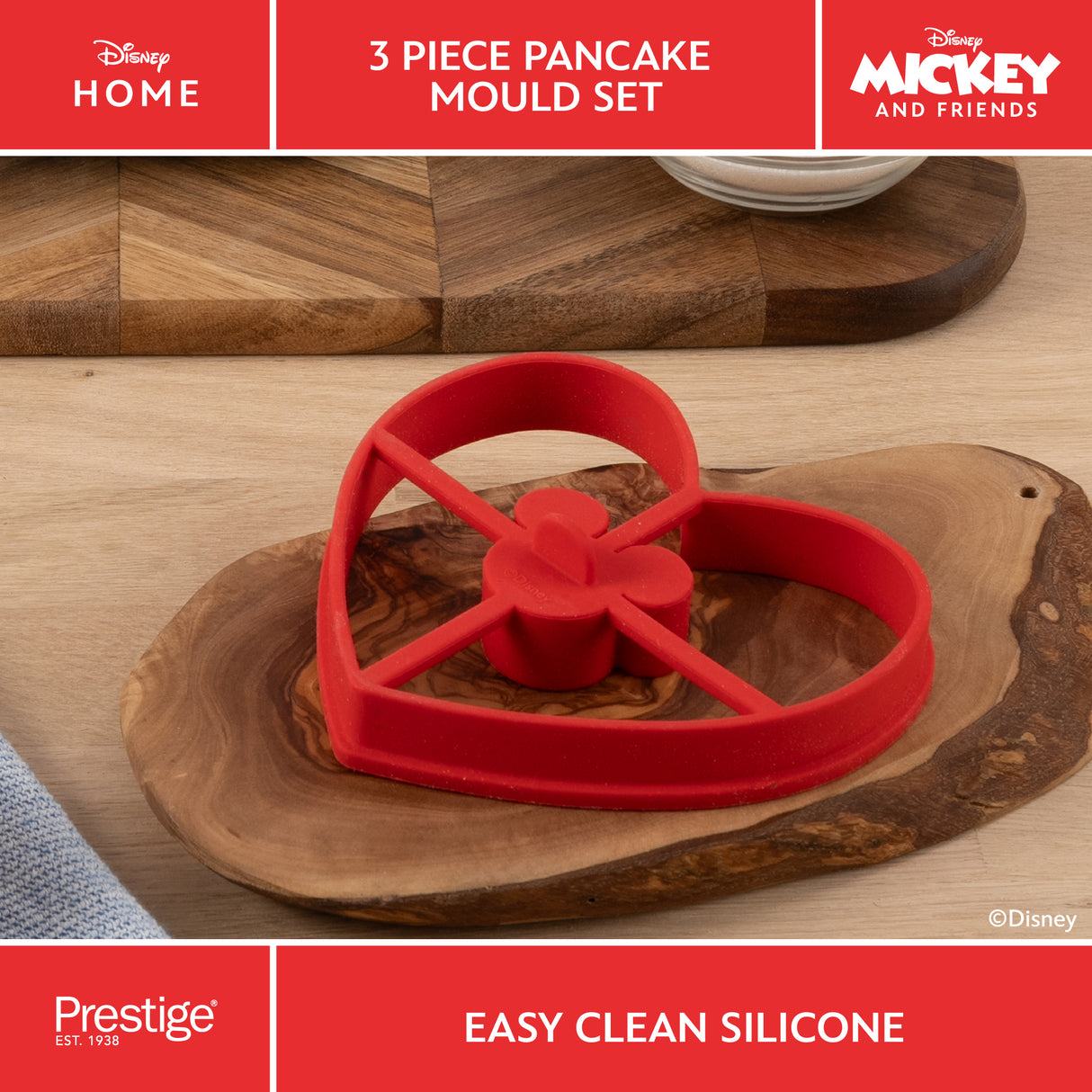 Prestige Disney Pancake Cutter Mould Set - 3 Pieces