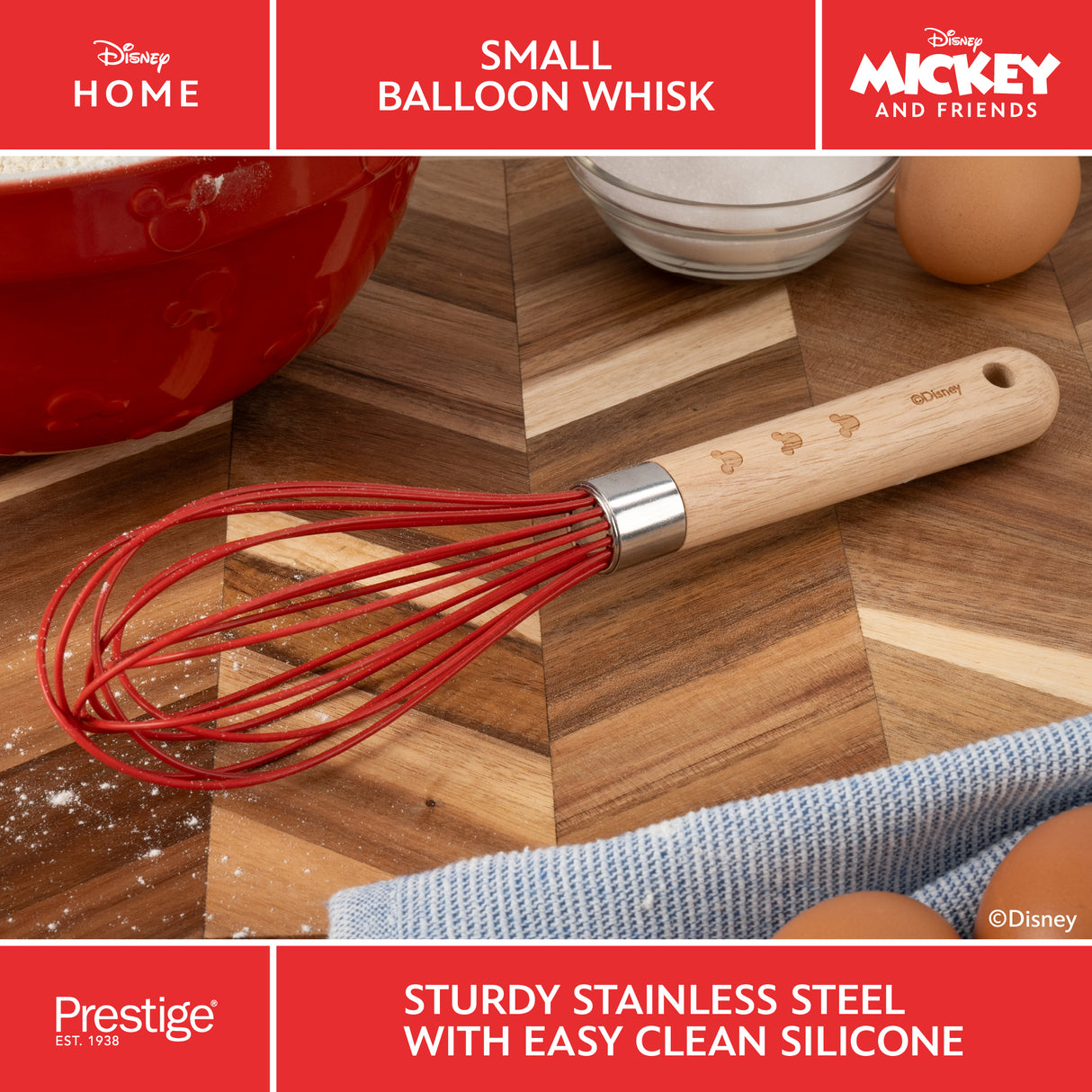 Prestige Disney Pancake Silicone Balloon Whisk - Small