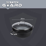 Prestige Scratch Guard Non-Stick Induction Casserole Dish & Lid - 5.7L/28cm