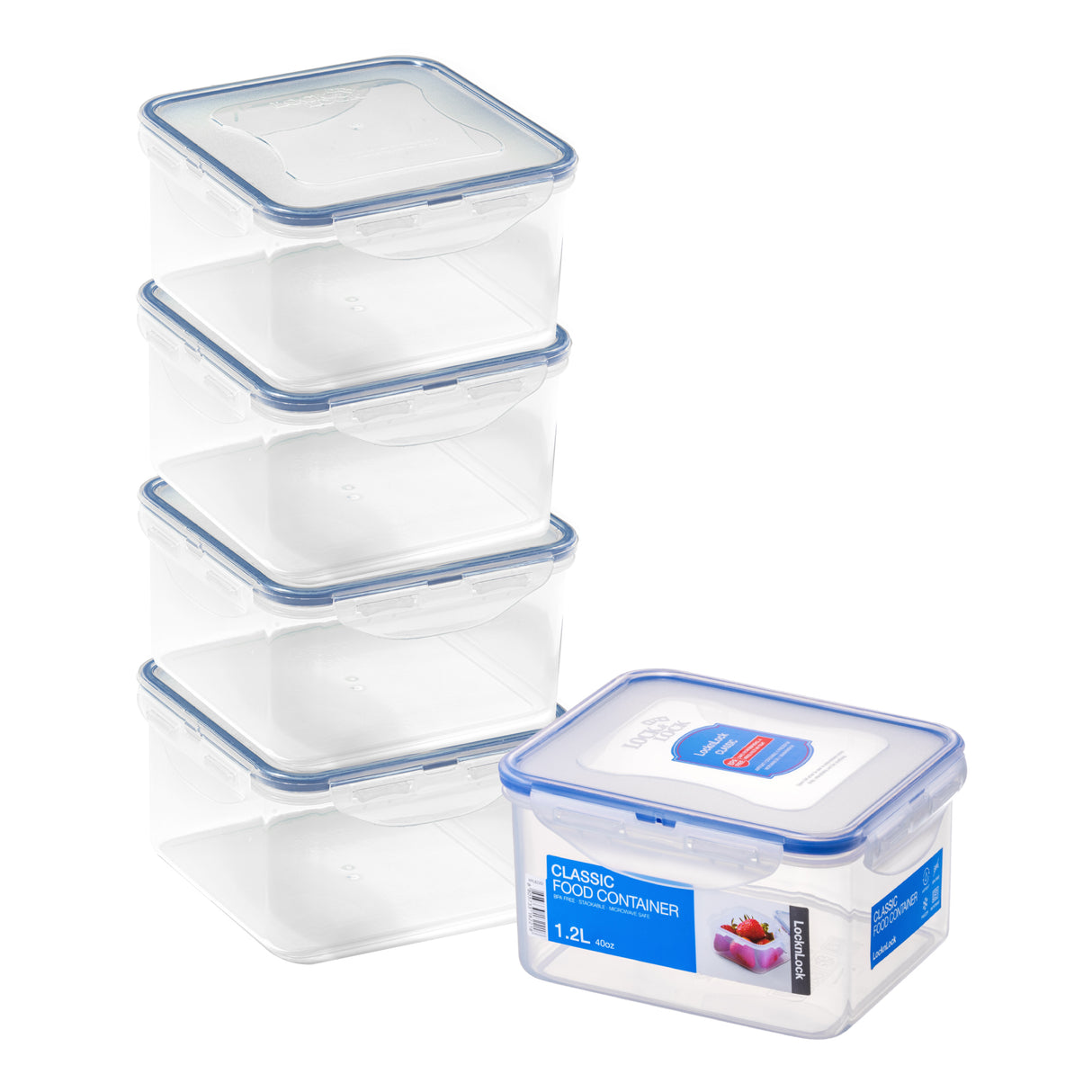 Set of 5 food storage containers from LocknLock
