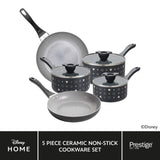 Disney Monochrome Mickey Mouse Cookware Set - 5 Pieces