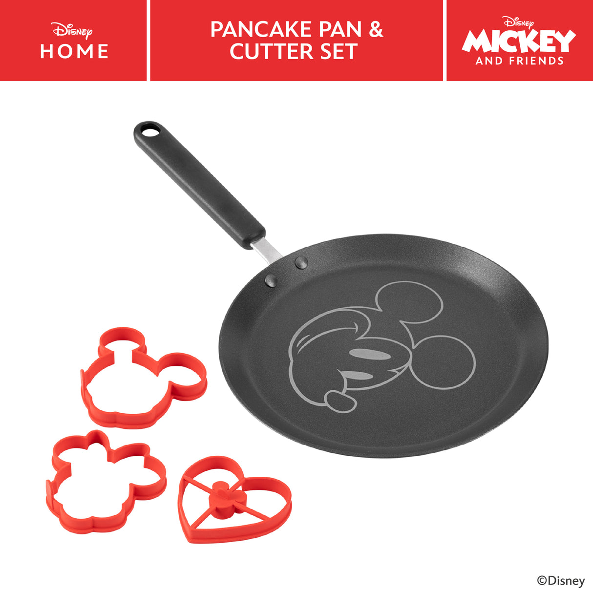 Prestige Disney Non-Stick Pancake Pan & Cutter Set