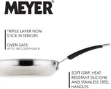 Meyer Frying Pan Set in Stainless Steel Non Stick Induction Cookware - 20/28 cm
