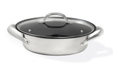 Meyer All in 1 Frying Pan in Black Stainless Steel Round Non Stick Cookware