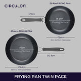 Circulon Extreme Non-Stick Induction Frying Pan Twin Set - Small & Medium