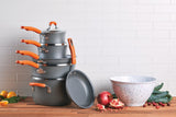 Rachael Ray Classic Brights Hard Anodised Cookware Set, 8pce